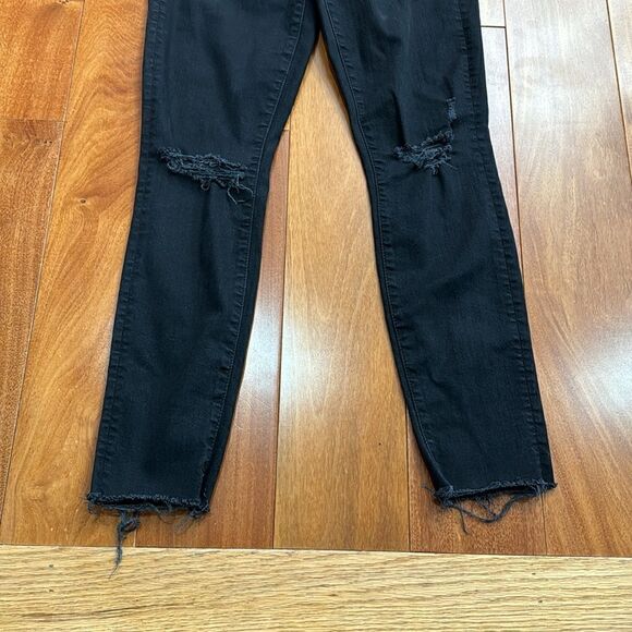 Mother Jeans Womens Black Label Looker Ankle Fray Guilty as Sin Distressed 26 - Picture 7 of 12